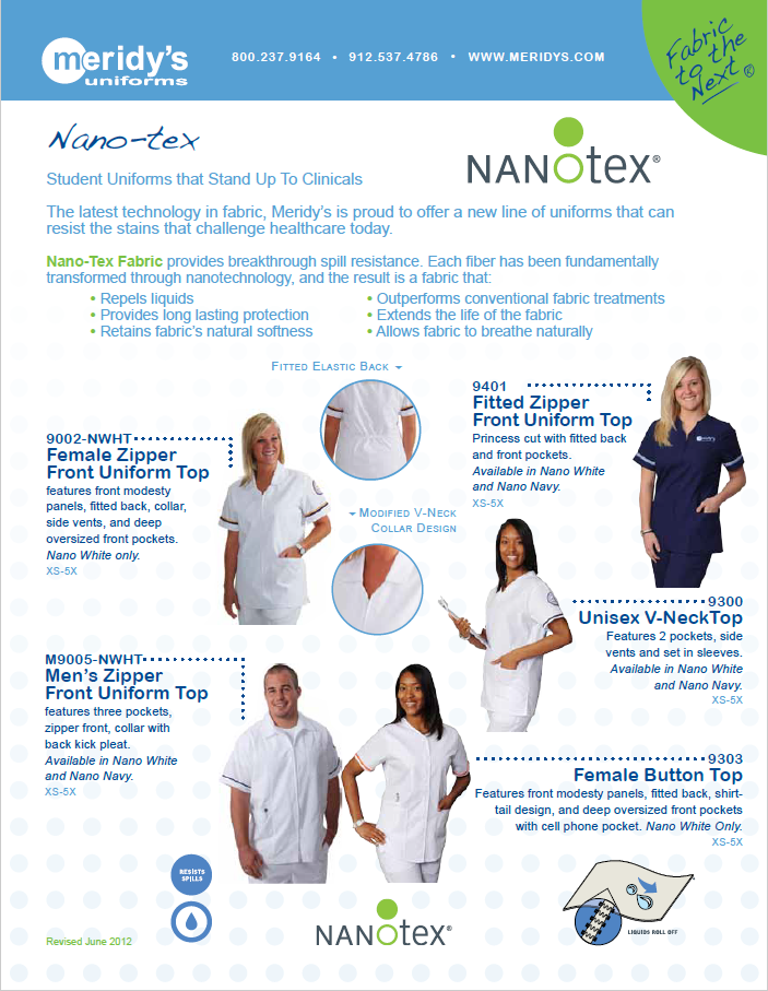 Nano-tex - Meridy's Uniforms