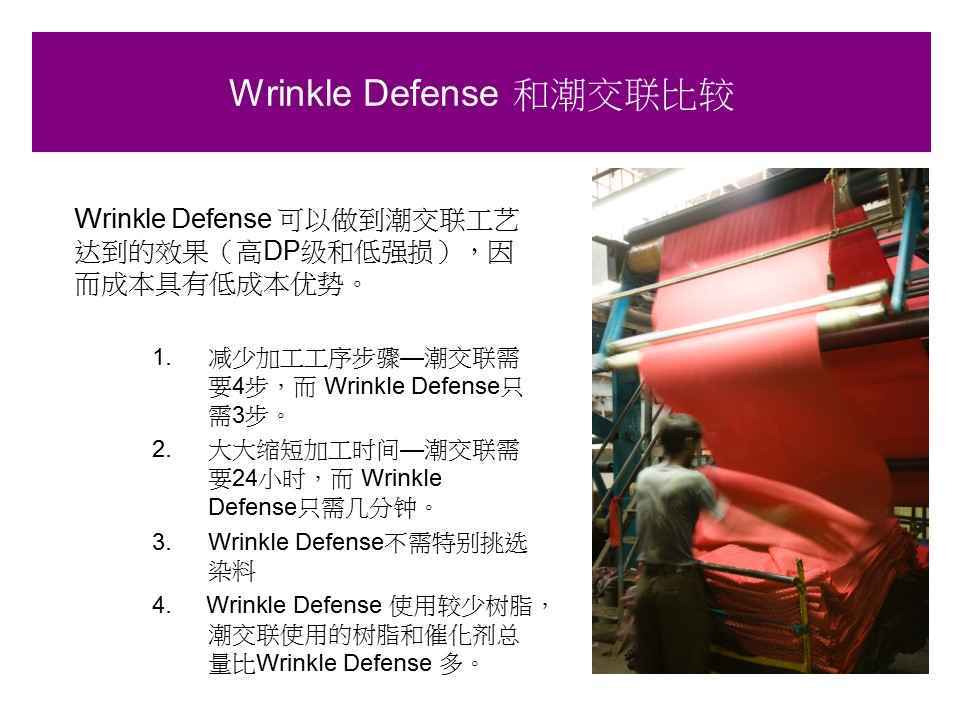 Nano-Tex®  Wrinkle Defense
